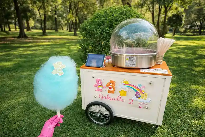 Carrito de algodones de azucar para eventos y fiestas en cdmx
