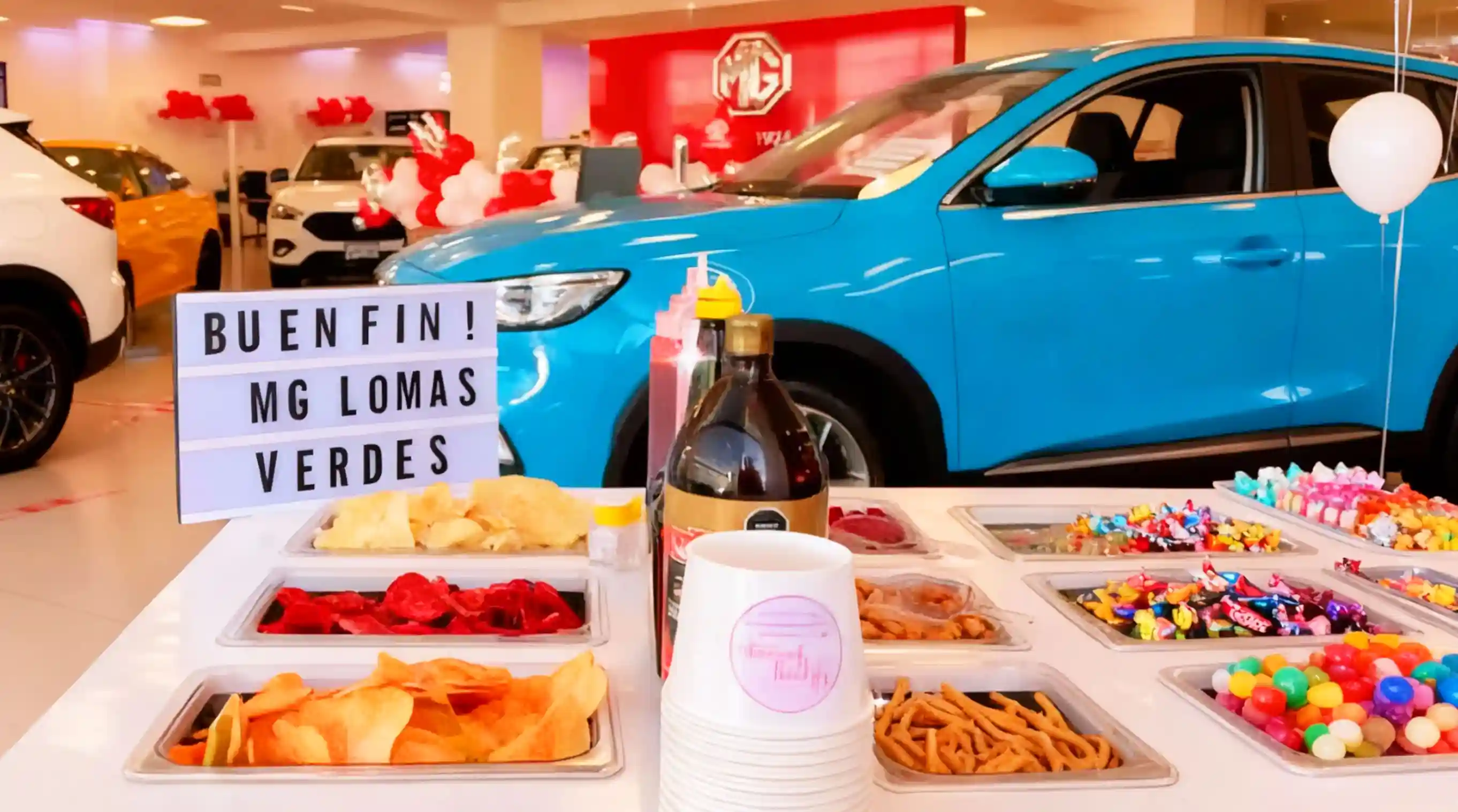 Carrito de snacks barra de dulces para eventos y fiestas